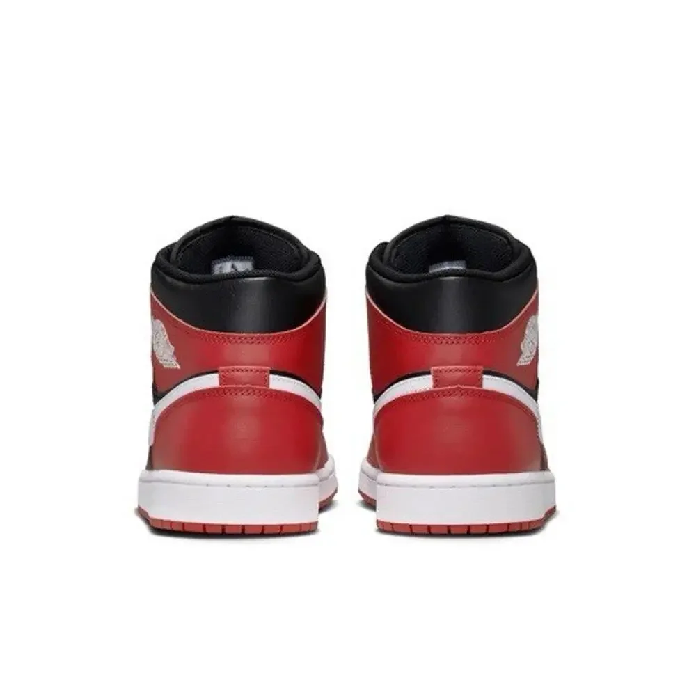 NEW Nike Air Jordan 1 Mid Shoes Black Gym Red White DQ8426-061 Men's Size Multi